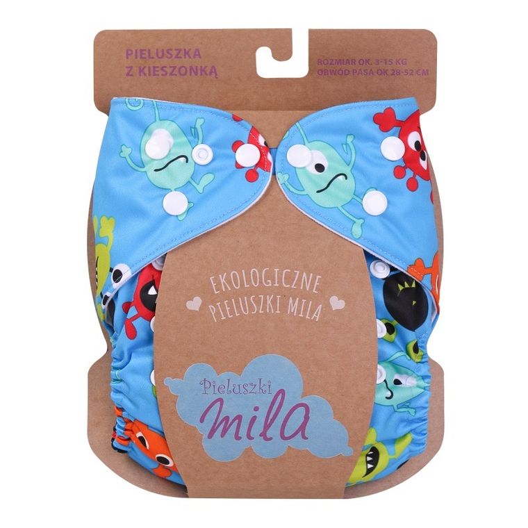 Mila, Morskie Stworki, pieluszka wielorazowa z kieszonką