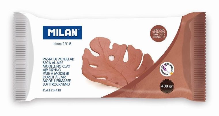 Milan, Air-Dry, glina do modelowania, brązowa, 400 g