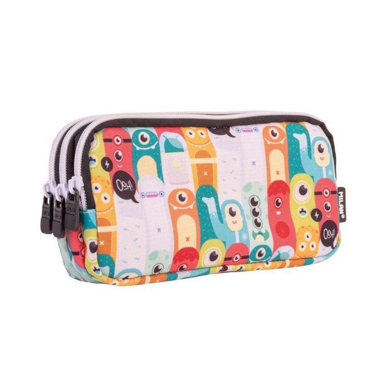 Milan, Aliens, piórnik saszetka, 3-komorowa