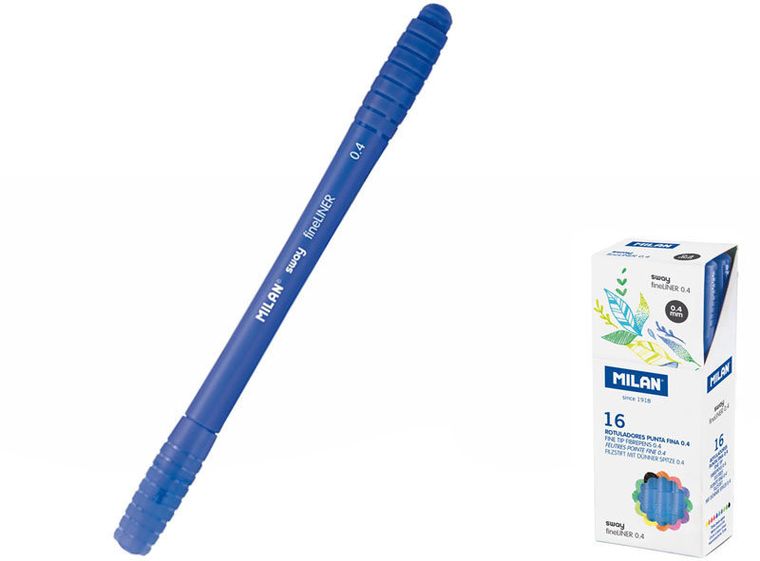 Milan, cienkopis, Sway fineLiner, niebieski, 0,4mm