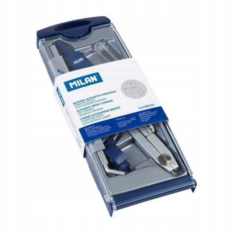 Milan, cyrkiel metalowy + akcesoria