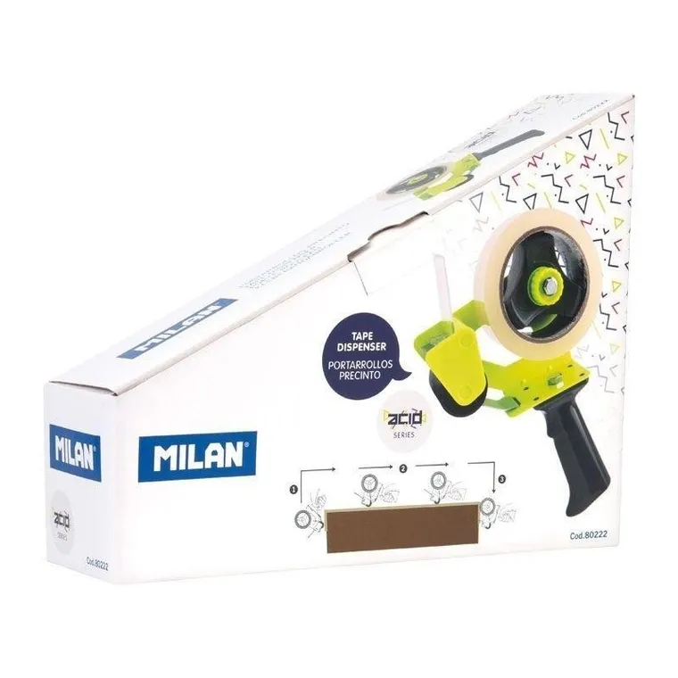 Milan, dyspenser do taśmy pakowej, ACID, żółty