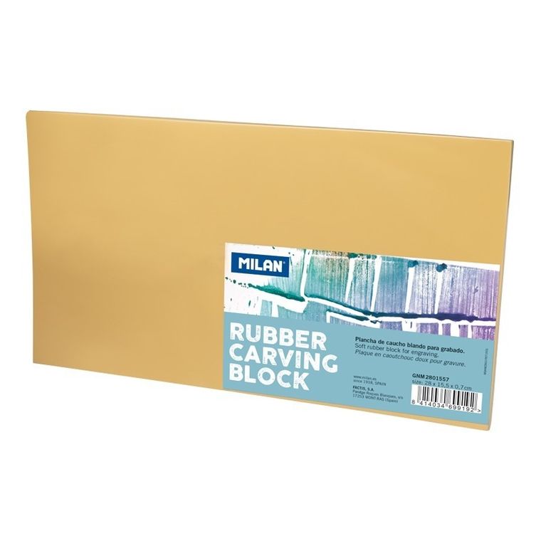 Milan, gumowy blok do linorytu, 28 x 15,5 cm