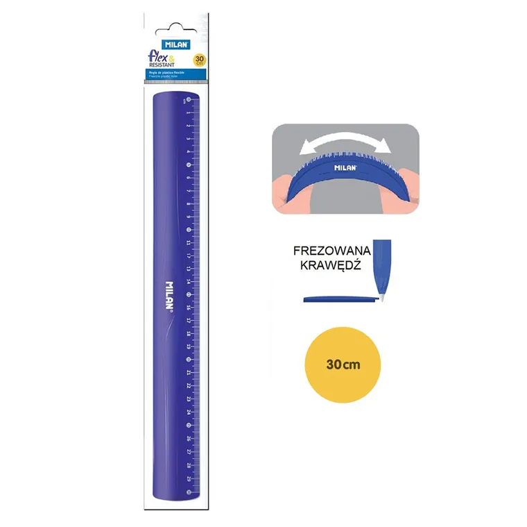Milan, linijka, 30 cm