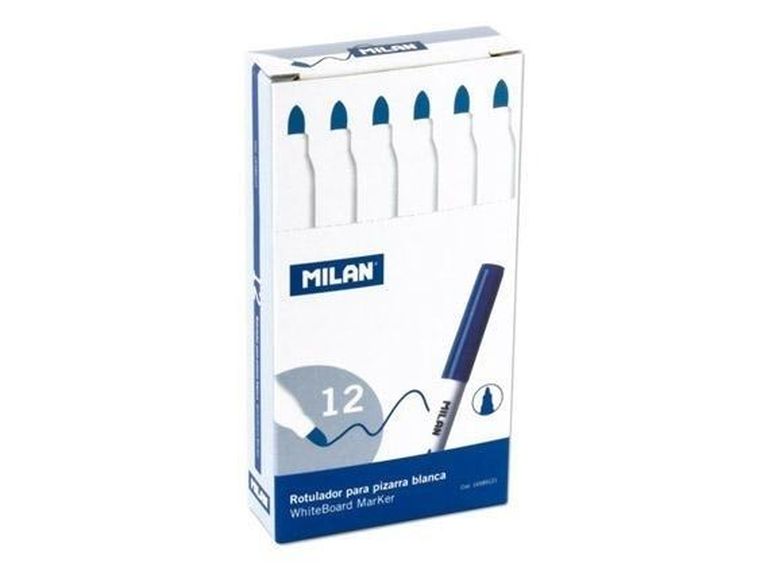 Milan, marker do tablic, czerwony, 12 szt.