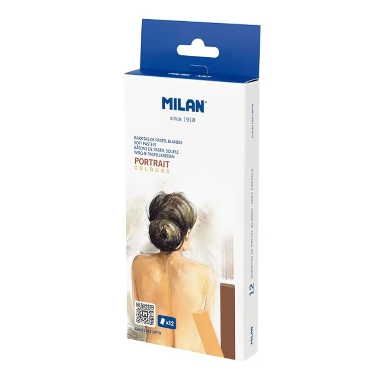 Milan, pastele suche miękkie, portretowe, 12 kolorów