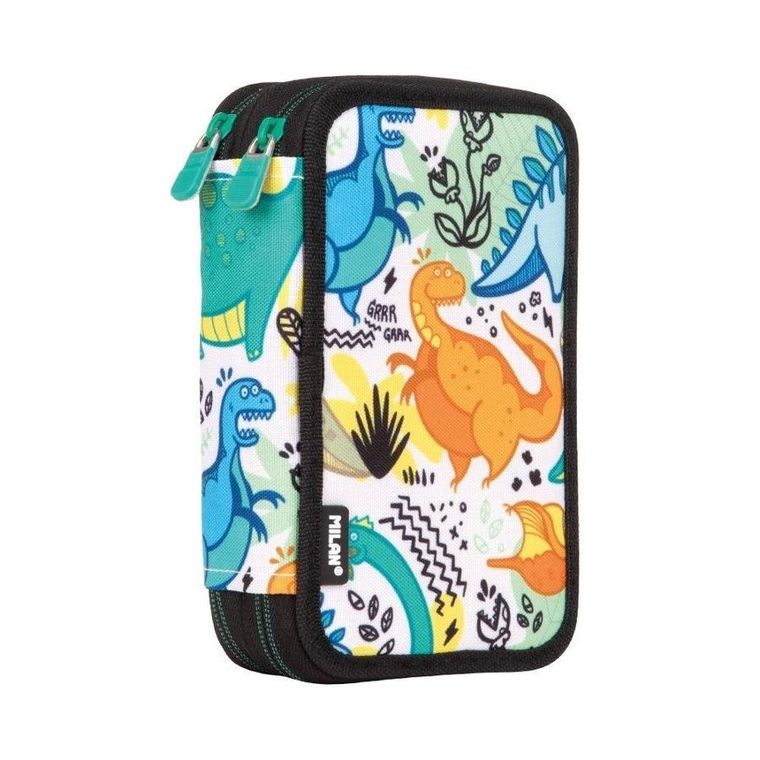 Milan, piórnik 2-komorowy z wyposażeniem, Dinos