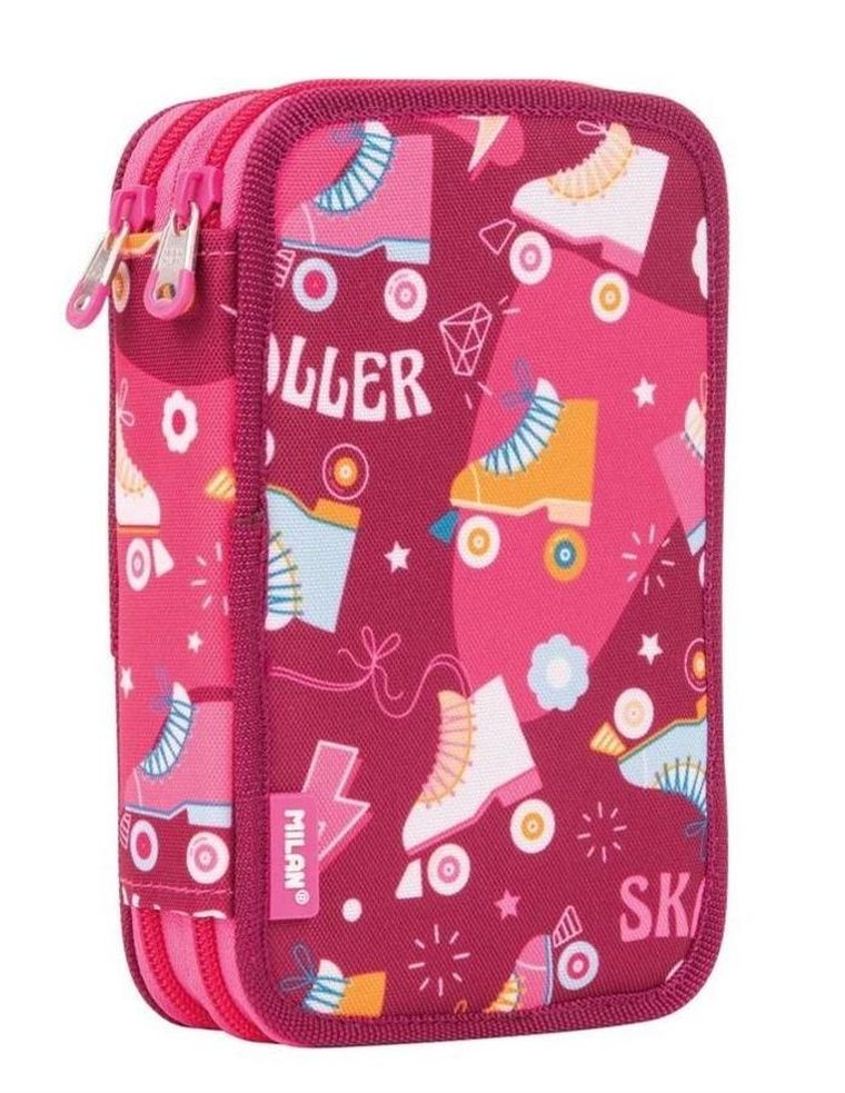 Milan, piórnik 2-komorowy z wyposażeniem, Roller