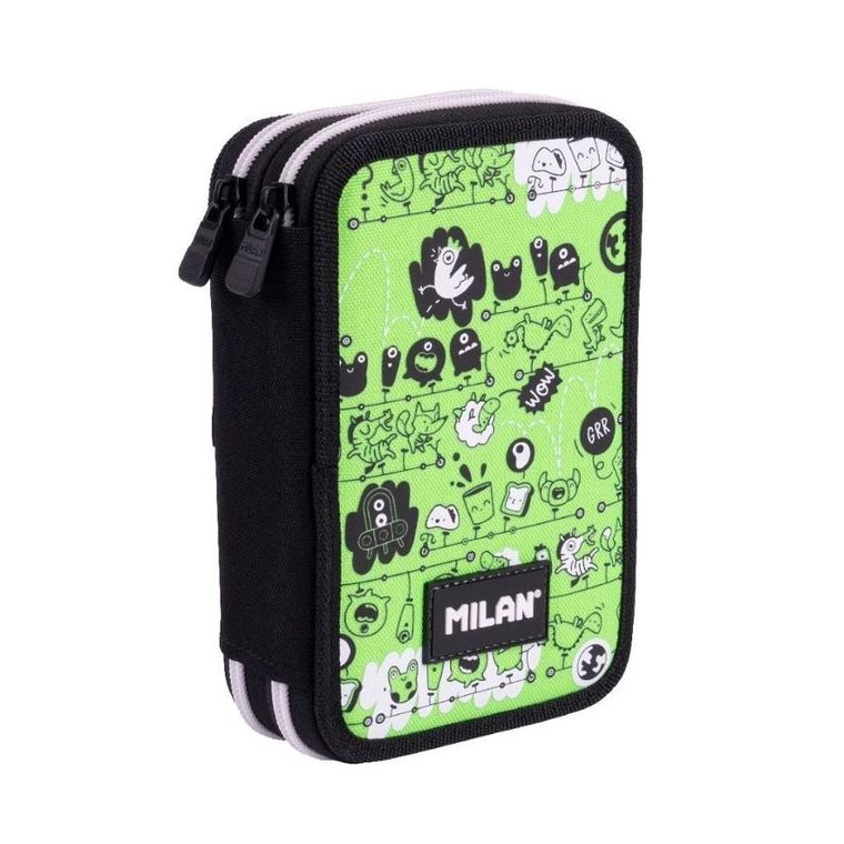 Milan, piórnik rozkładany, podwójny, z wyposażeniem, Tandem