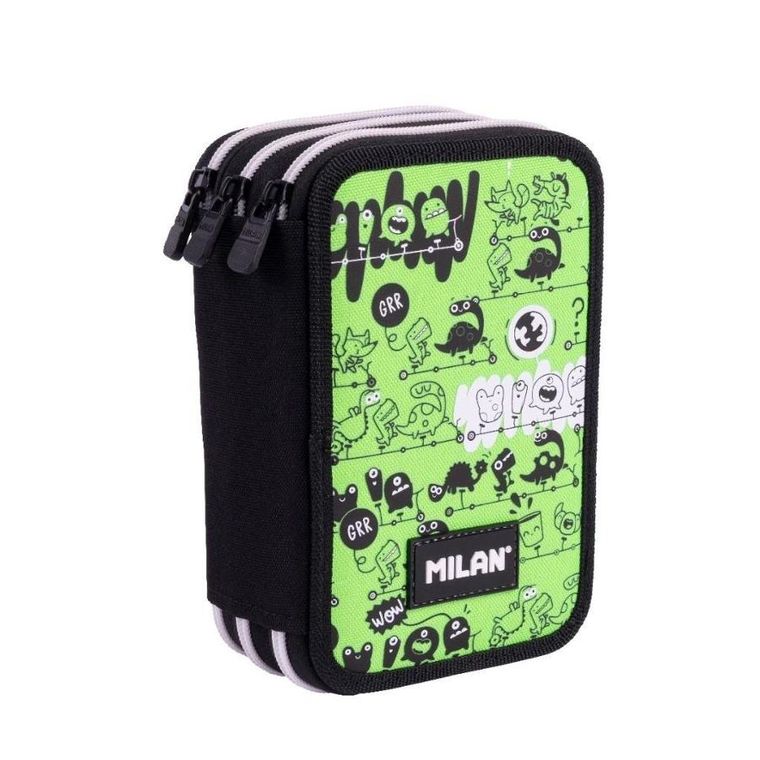 Milan, piórnik rozkładany, potrójny, z wyposażeniem, Tandem