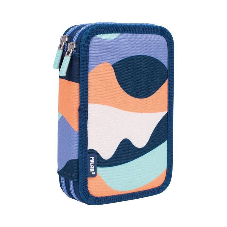 Milan, piórnik z wyposażeniem, The Fun, niebieski