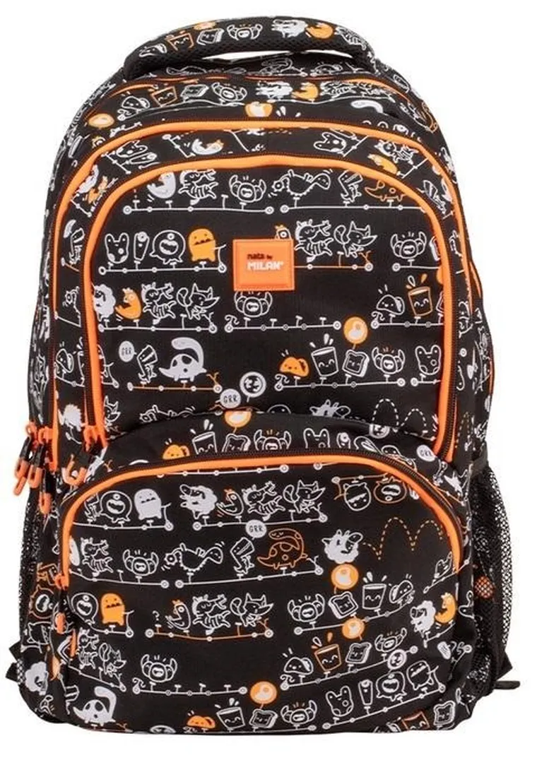 Milan, plecak szkolny, Tandem czarny
