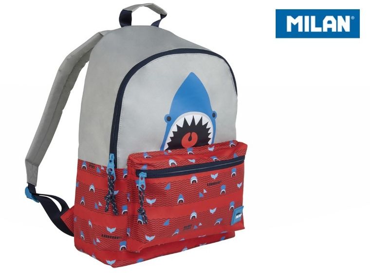 Milan, Shark Attack, plecak, duży, 21 l, czerwono-szary