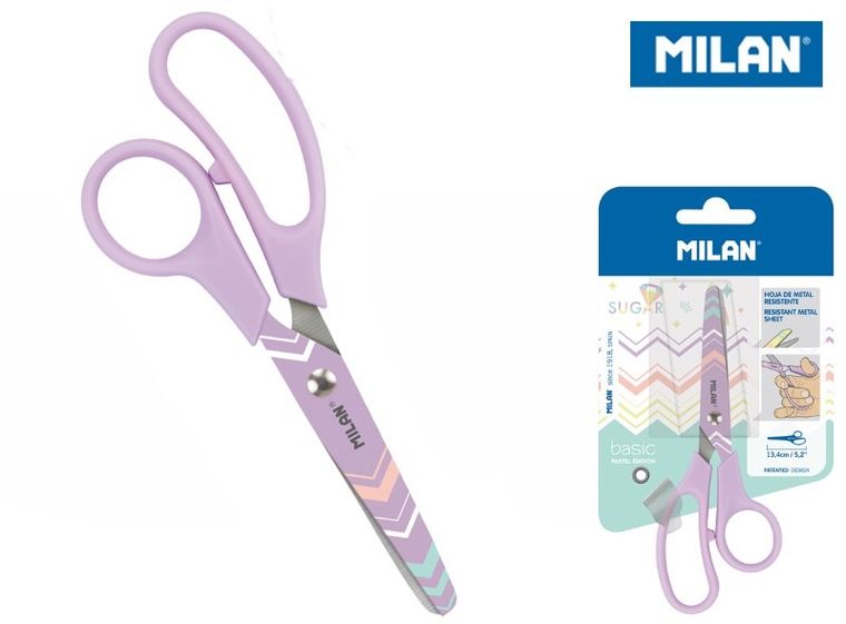 Milan, Sugar Diamonds, nożyczki szkolne, fioletowe