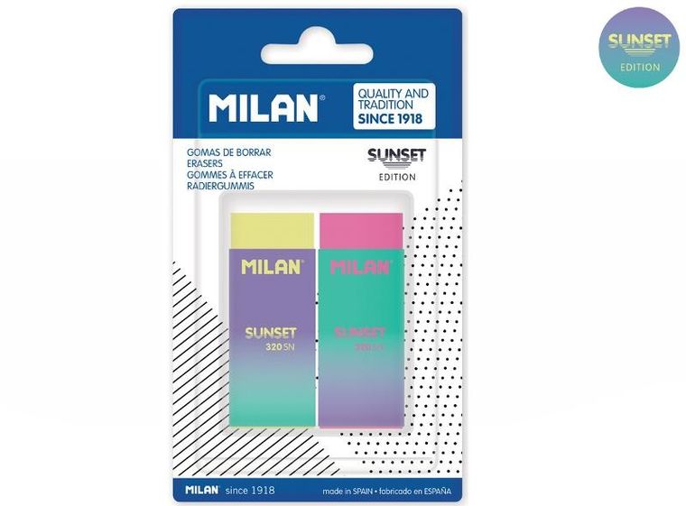 Milan, Sunset, gumka, 2 szt.