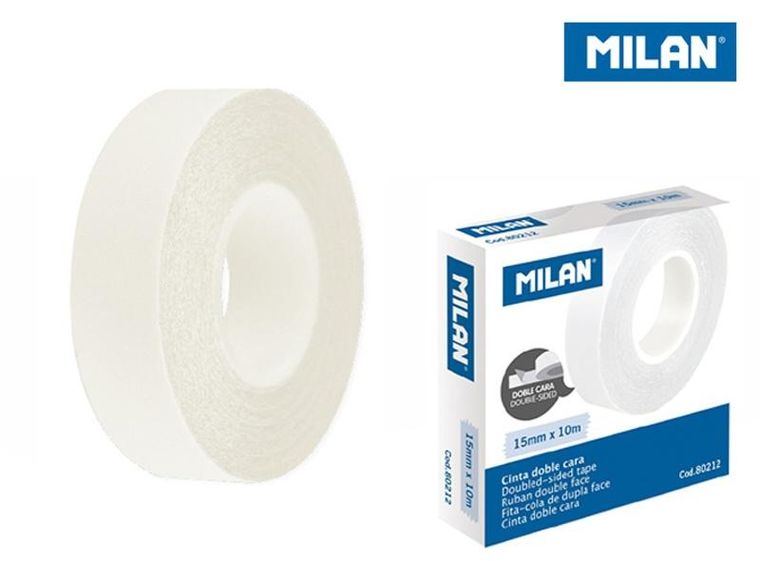 Milan, taśma samoprzylepna, dwustronna 15 mm x 10 m