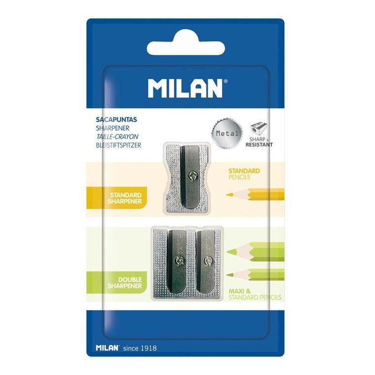 Milan, temperówki aluminiowe, 2 szt.