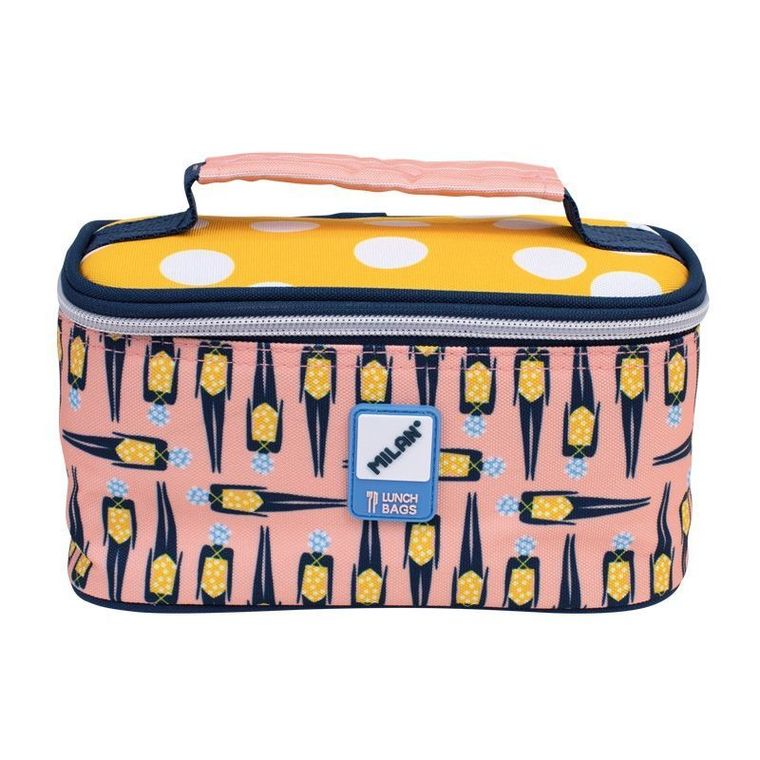 Milan, torba termiczna z pojemnikiem na lunch, Swims 2, różowo - żółta, 1,5 l