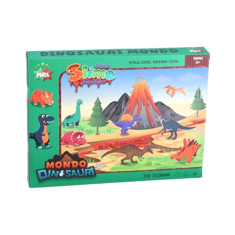 Mile, dinozaury, zestaw kratywny