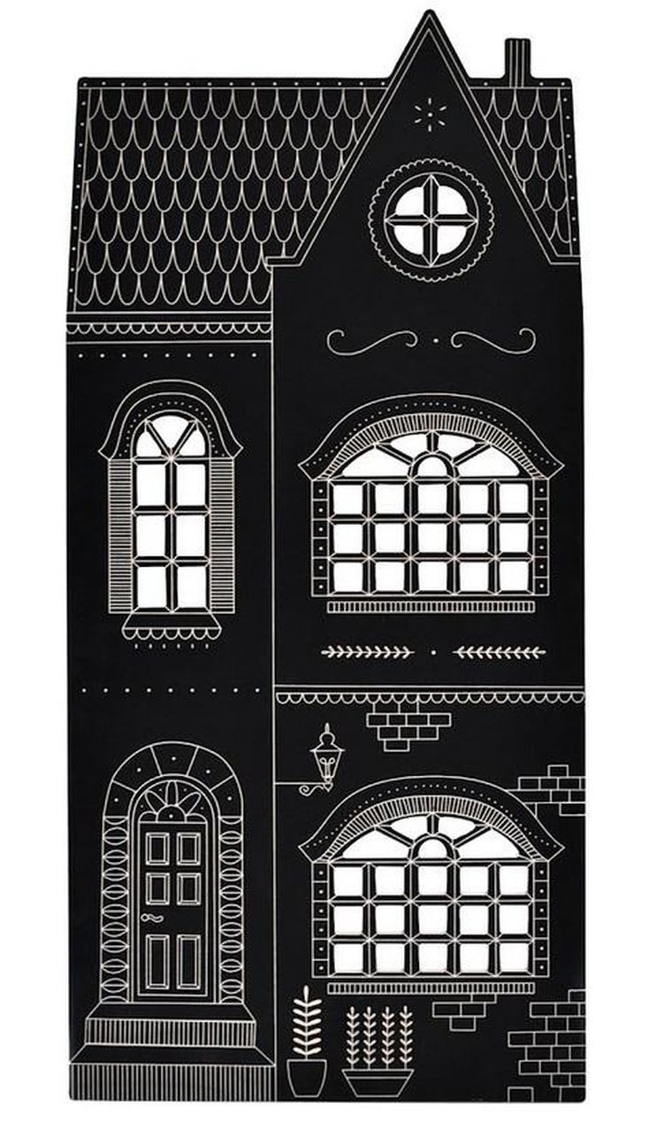 Milin, tablica kredowa, drewniana, jezdnia, 77 cm