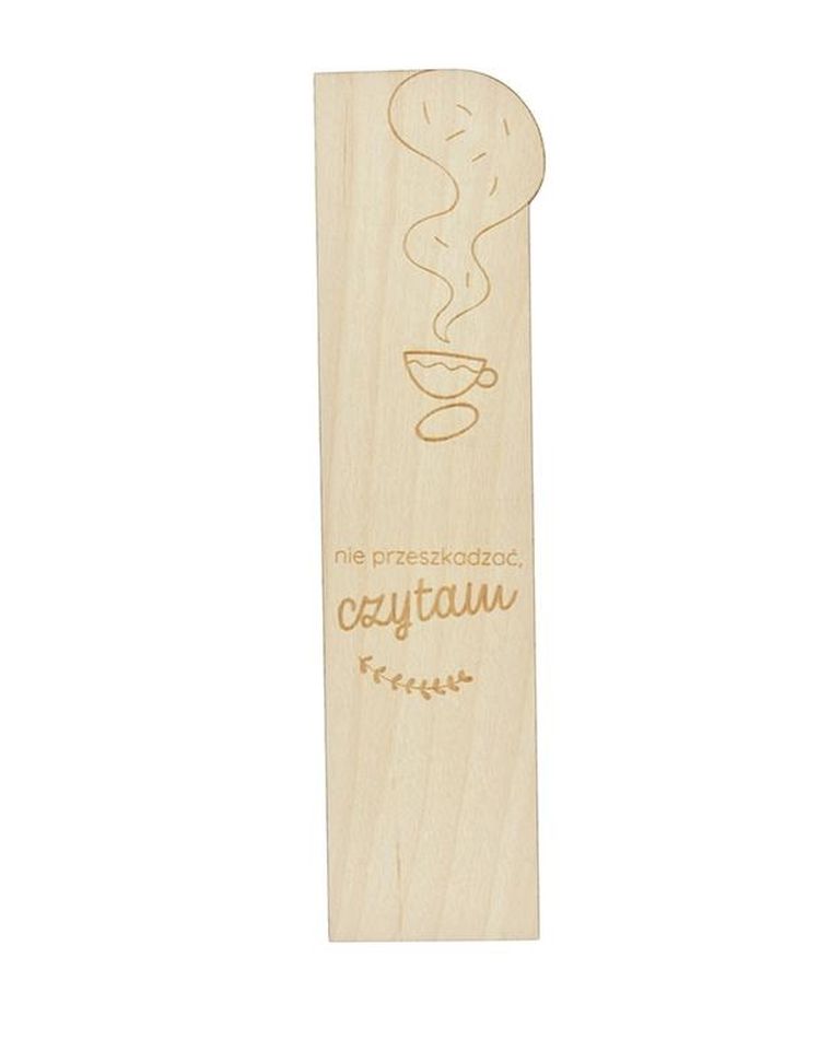 Milin, zakładka drewniana, Nie przeszkadzać, czytam
