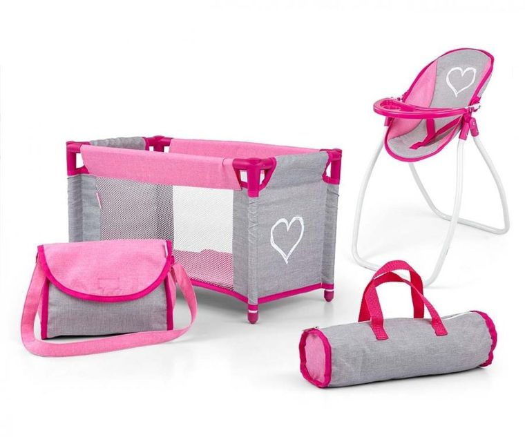 Milly Mally, Elsa, zestaw mebli turystycznych dla lalek, Prestige Pink