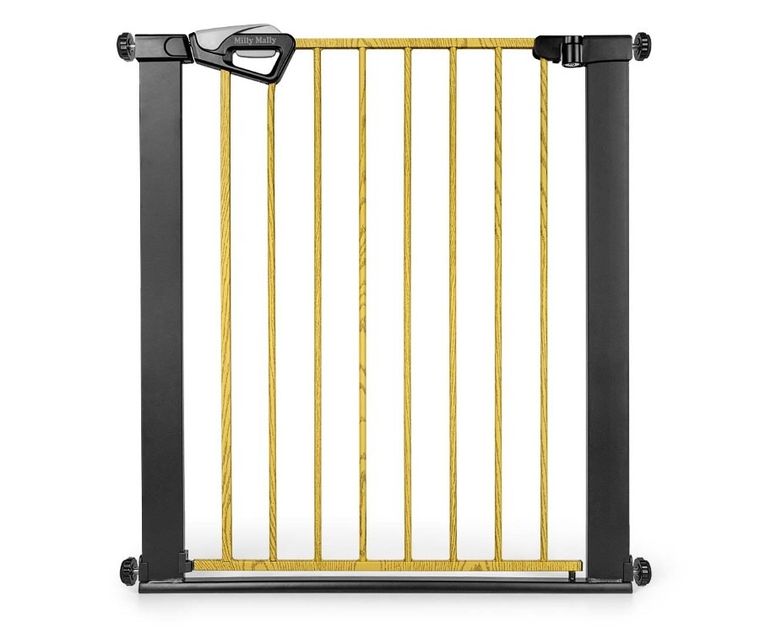 Milly Mally, Guardy, barierka zabezpieczająca na schody, black natural, 76-83 cm