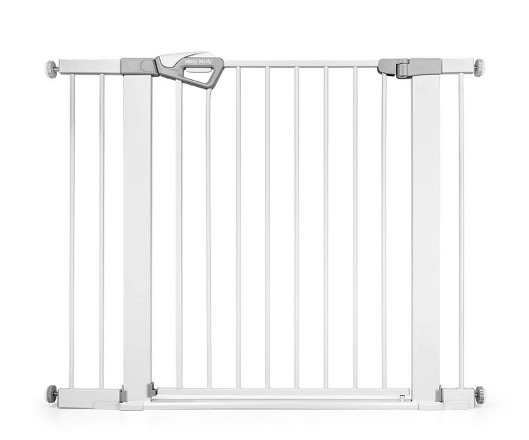 Milly Mally, Guardy, barierka zabezpieczająca na schody z rozszerzeniami, white, 76-104 cm