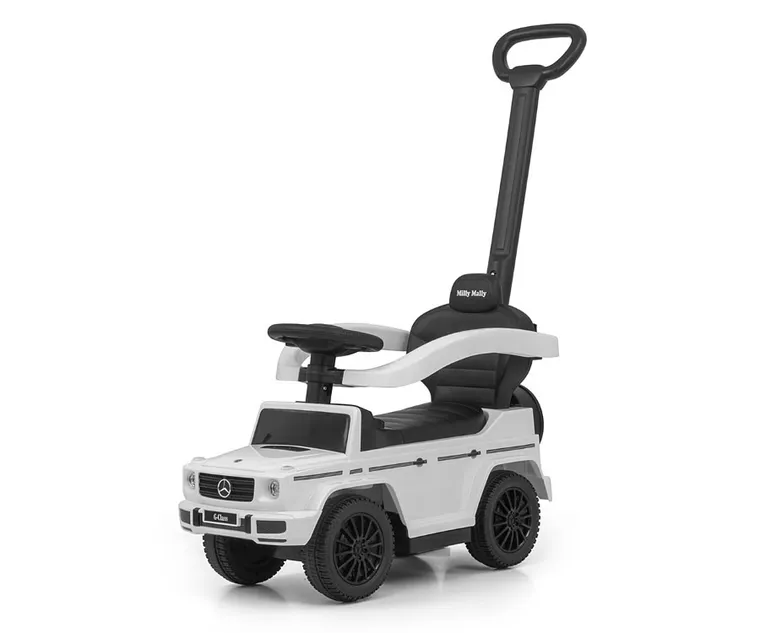 Milly Mally, Mercedes-Benz, G350d, jeździk z rączką, White
