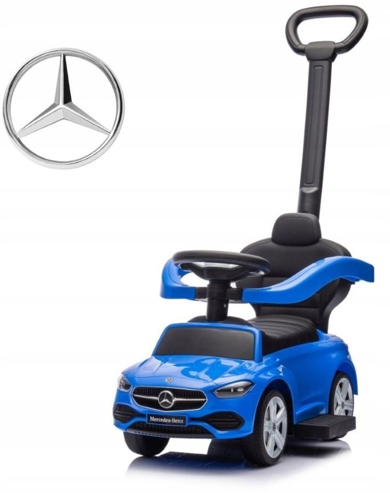 Milly Mally, Mercedes C-Class S, jeździk z rączką, pojazd, niebieski