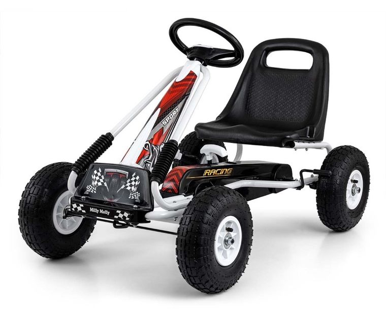 Milly Mally, Thor, gokart na pedały, white