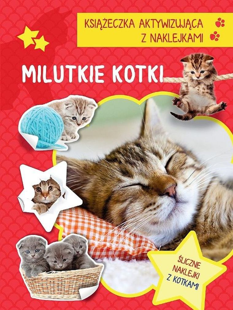 Milutkie kotki. Książeczka aktywizująca naklejki