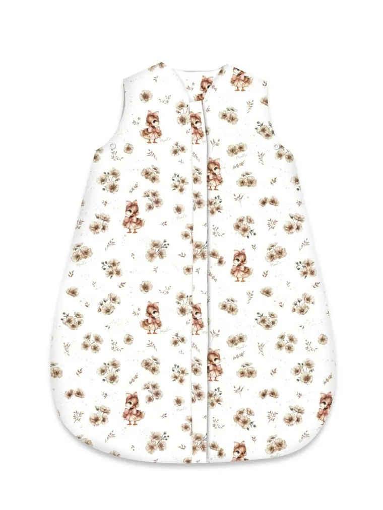 MimiNu, Avi, Kaczuszki, śpiworek bawełniany, beż, letni, TOG 0.5, 3-12m