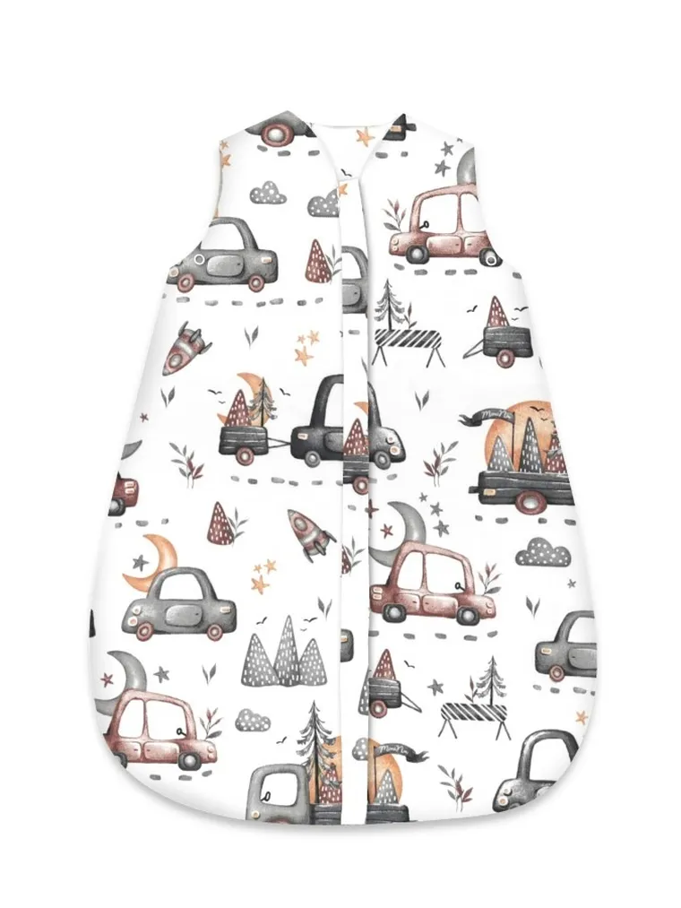 MimiNu, Avi, Samochodziki Szare, śpiworek, letni, TOG 0.5, 3-12m