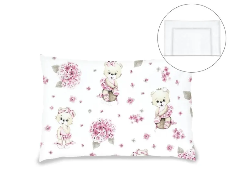 MimiNu, Baletnica, poduszka z poszewką, róż, 40-60 cm