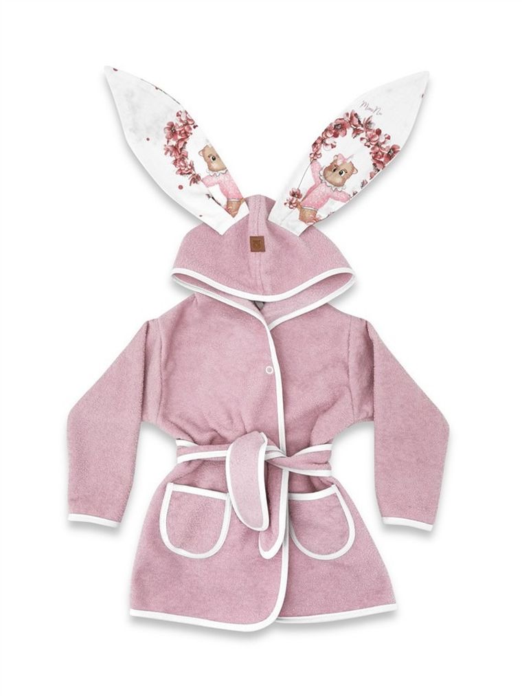 MimiNu, Betty, szlafrok termofrotte, rozmiar 86, malina