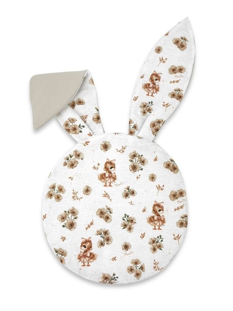 MimiNu, Bunny, Kaczuszki, poduszka z uszami, beż