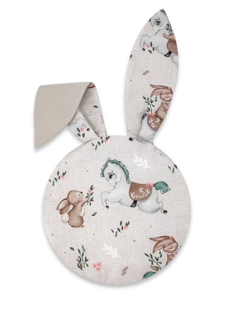 MimiNu, Bunny, Karuzela, poduszka z uszami, beż