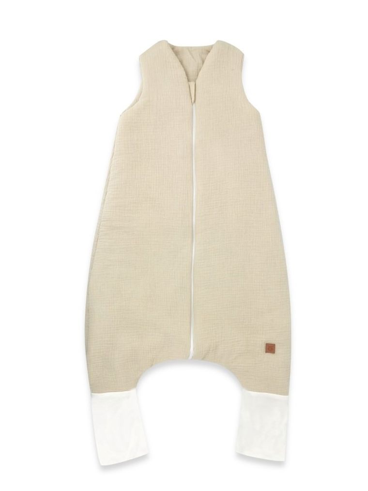 MimiNu, całoroczny śpiworek z nogawkami, muślin, ciepły beż, TOG 2-2.5, rozmiar M, 2-6 l