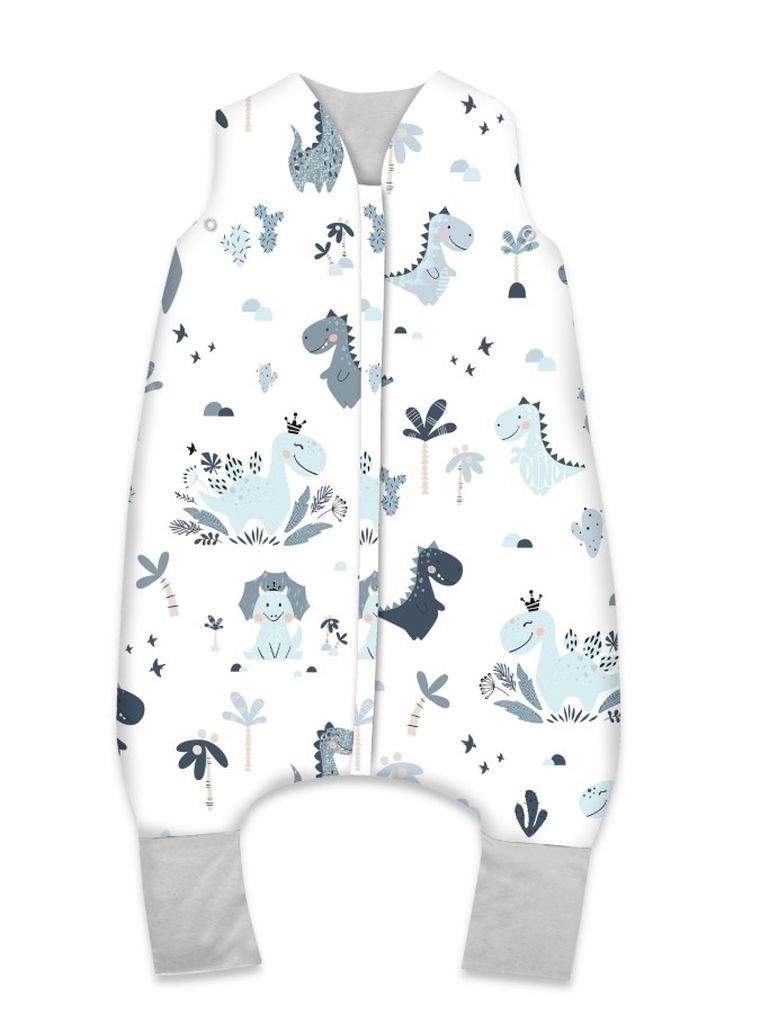 MimiNu, Dino, śpiworek do spania z nogawkami, granat, letni, TOG 0.5, rozmiar S, 1-2.5 l