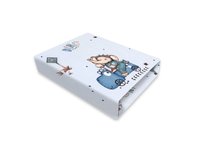 MimiNu, Dino w Autach, prześcieradło do gondoli, 80-35 cm