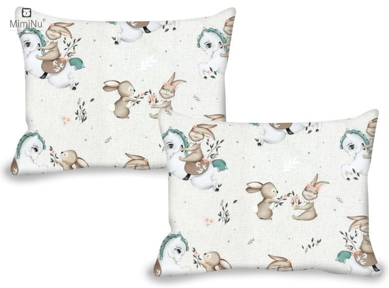 MimiNu, Duo, Karuzela, poszewka na poduszkę, 30-40 cm, 2 szt.