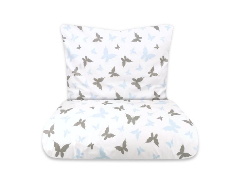 MimiNu, Junior, Butterfly, 2-częściowy komplet pościeli, 140-200 cm + 50-60 cm