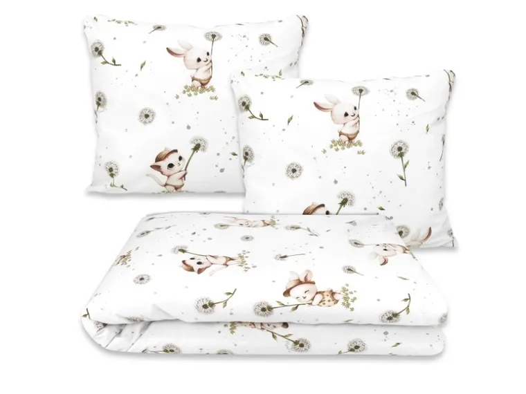 MimiNu, Junior, Kotki, 3-częściowy komplet pościeli, 160-200 cm + 50-60 cm