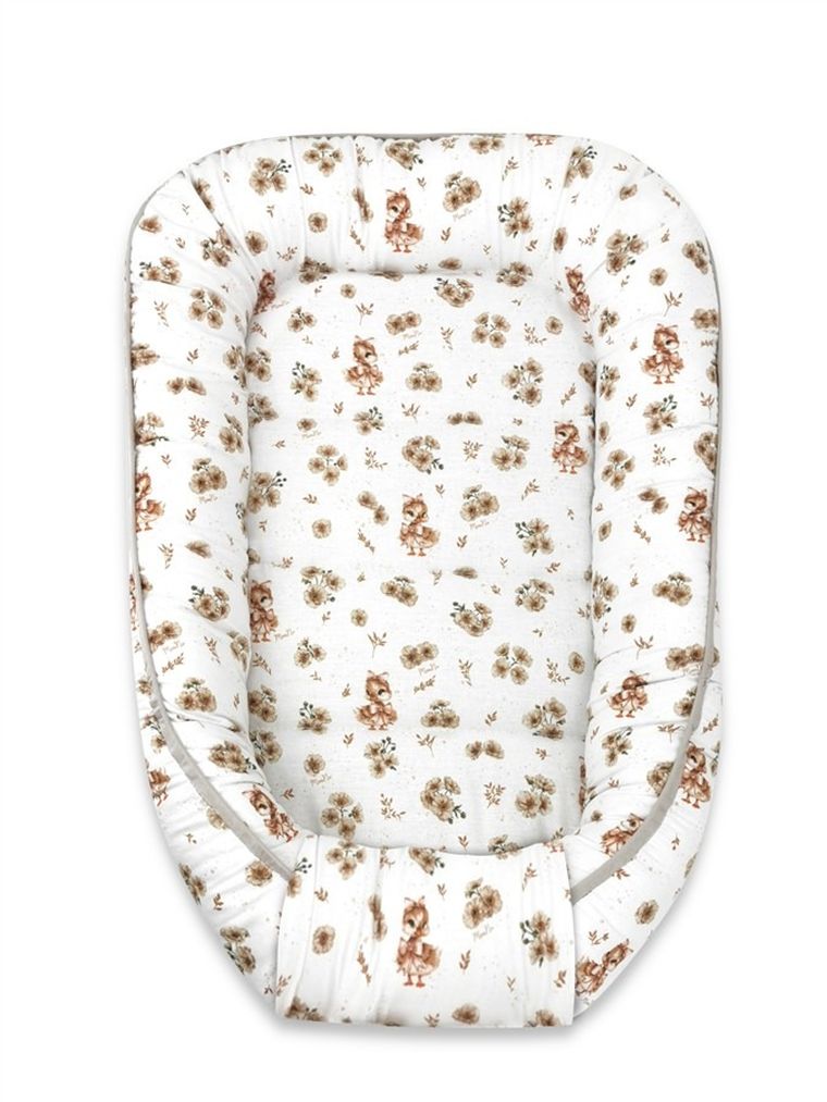 MimiNu, Kaczuszki, kokon, gniazdo niemowlęce, beż, 55-75 cm