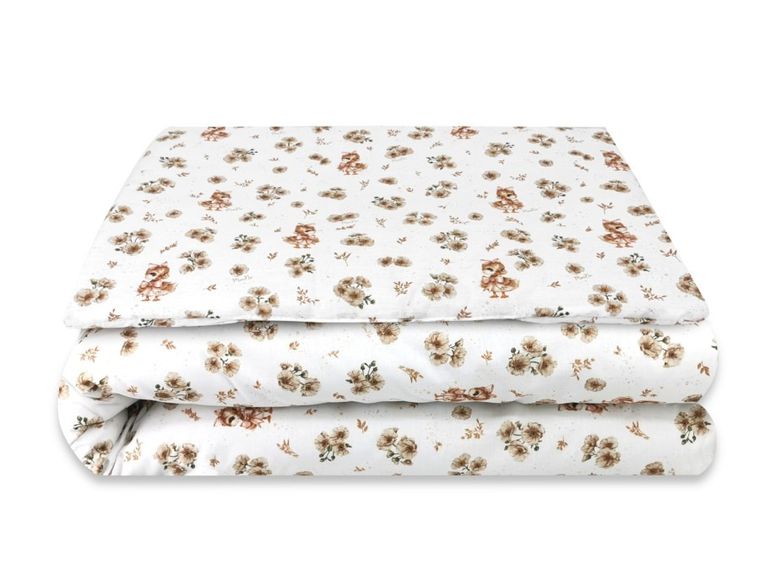 MimiNu, Kaczuszki, komplet pościeli 2-częściowej, bawełna, beż, 120-90 cm