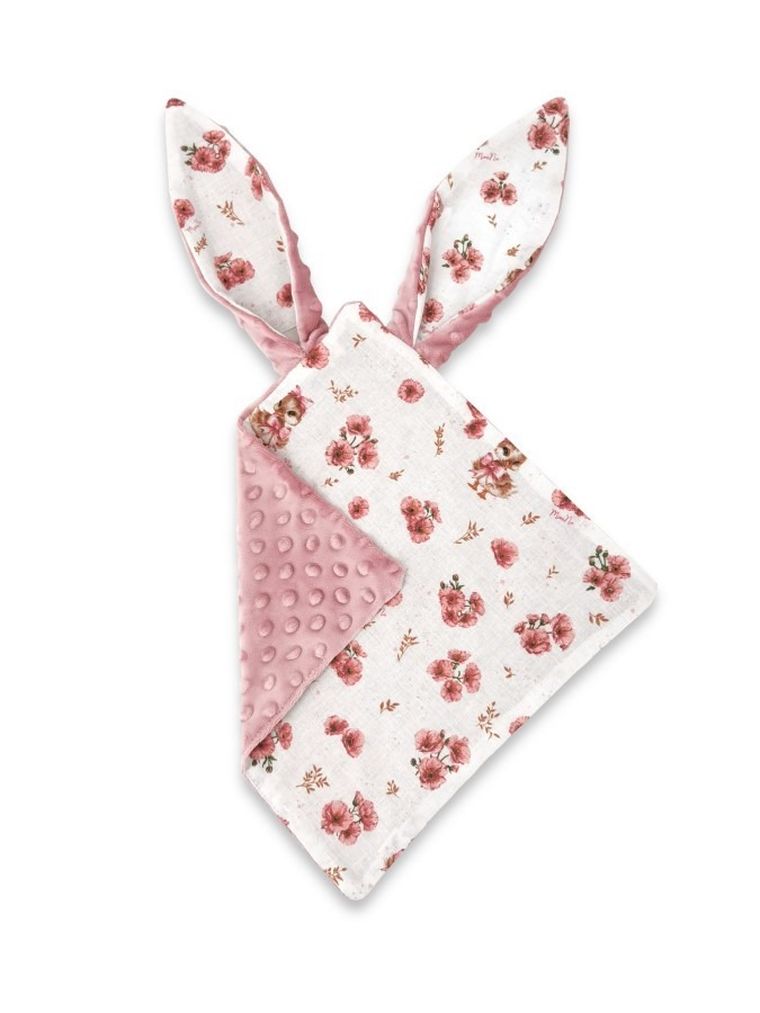 MimiNu, Kaczuszki, maskotka sensoryczna, minky, pudrowy róż