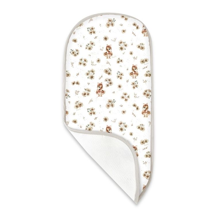 MimiNu, Kaczuszki, materac do gondoli z siateczki 3D, beż