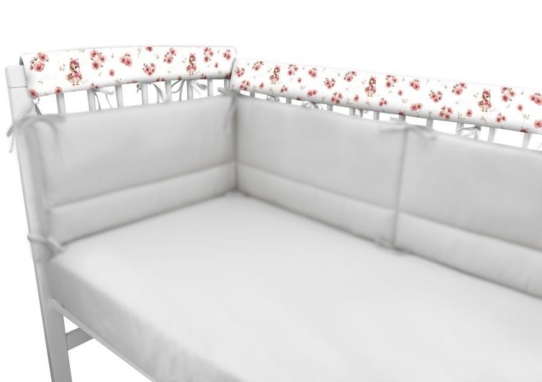 MimiNu, Kaczuszki, ochraniacz na barierki, pudrowy róż, 70-20 cm