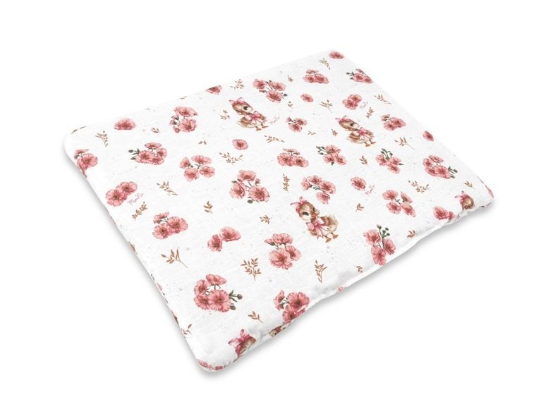 MimiNu, Kaczuszki, płaska poduszka, pudrowy róż, 30-40 cm